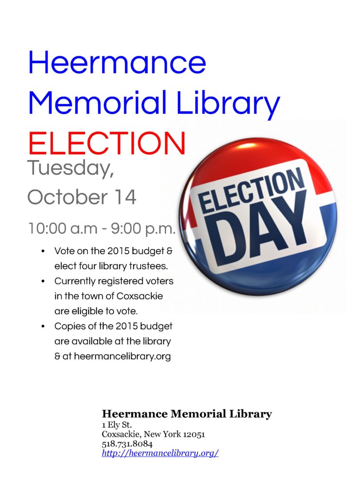 Heermance Memorial Library - Flyer